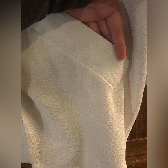 RW&CO Cream Textured Oversized Blazer • Minimalist Quiet Luxury Timeless M/L Fit - Picture 5 of 13